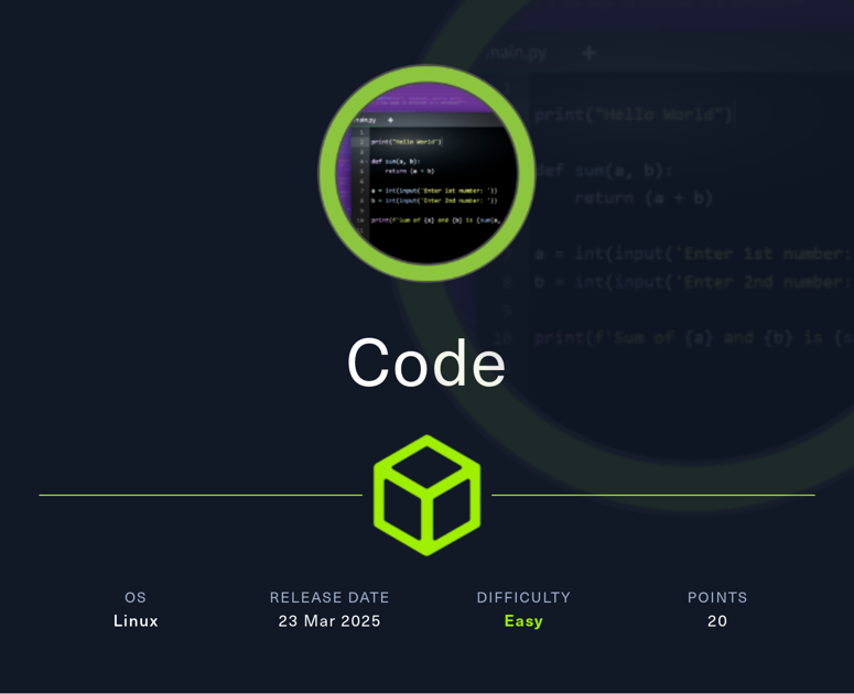 HTB: Code